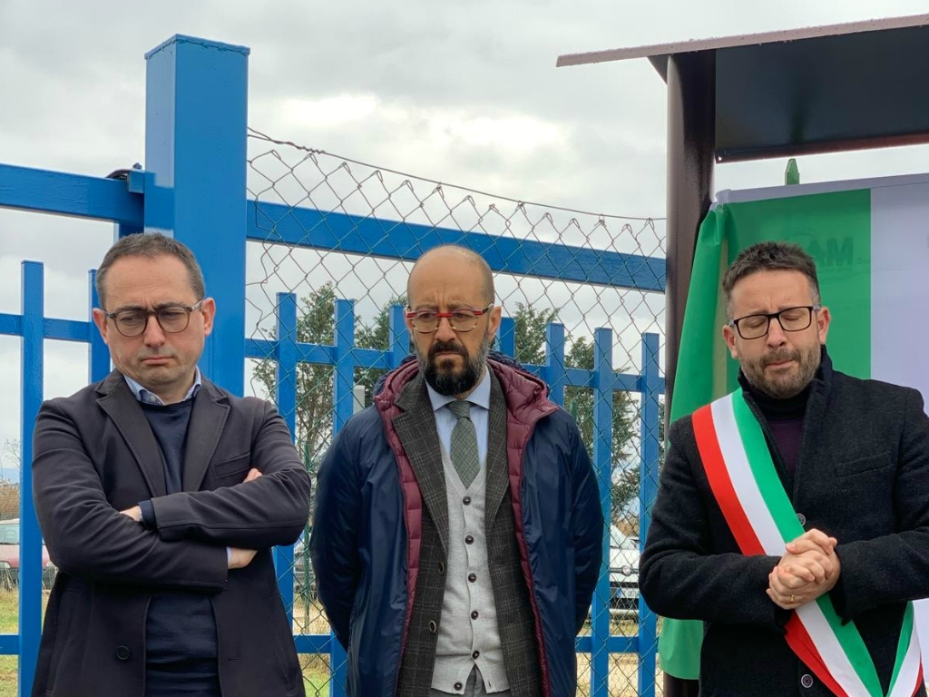 Nuovo depuratore di Aielli intitolato all\'Ing. Leo Corsini